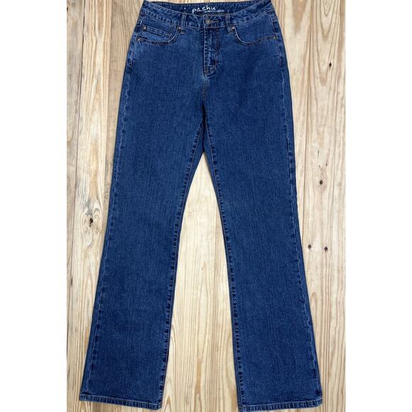 Pashu Jean Women 4 Unbelievable Bootcut Stretch Denim High Rise Pant 28x33 EUC - Picture 1 of 6